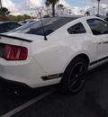 ford mustang 2012 white coupe boss 302 gasoline 8 cylinders rear wheel drive standard 77581