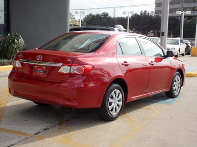 toyota corolla 2011 red sedan le gasoline 4 cylinders front wheel drive automatic 77074