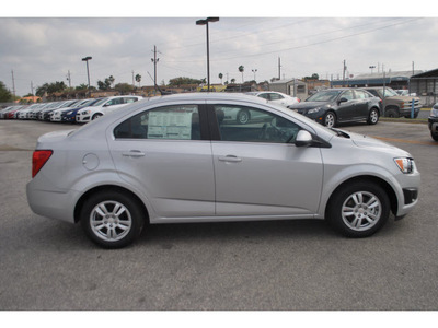 chevrolet sonic 2013 silver sedan lt gasoline 4 cylinders front wheel drive automatic 78521