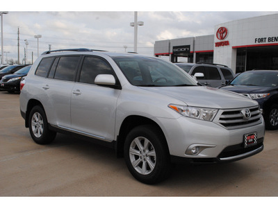 toyota highlander 2013 silver suv gasoline 4 cylinders front wheel drive automatic 77469