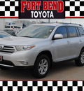 toyota highlander 2013 silver suv gasoline 4 cylinders front wheel drive automatic 77469
