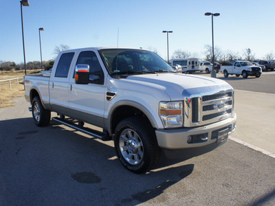 ford f 250 super duty 2010 white king ranch diesel 8 cylinders 4 wheel drive automatic 75119