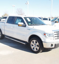 ford f 150 2013 white lariat gasoline 6 cylinders 2 wheel drive automatic 76108