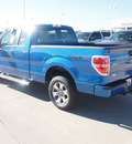 ford f 150 2013 blue stx flex fuel 8 cylinders 2 wheel drive automatic 76108