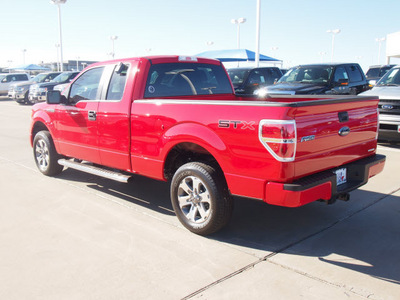 ford f 150 2013 red stx flex fuel 8 cylinders 2 wheel drive automatic 76108