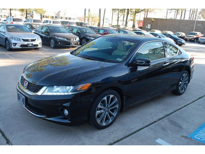 honda accord 2013 black coupe ex l v6 gasoline 6 cylinders front wheel drive automatic 77339