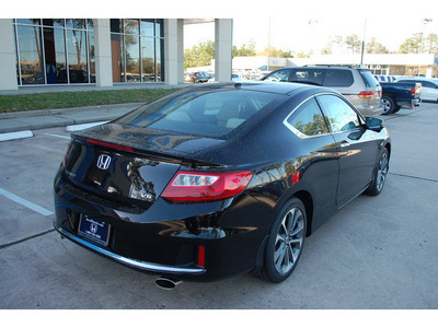 honda accord 2013 black coupe ex l v6 gasoline 6 cylinders front wheel drive automatic 77339