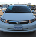 honda civic 2012 white sedan lx gasoline 4 cylinders front wheel drive 5 speed automatic 77025