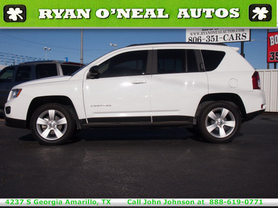 jeep compass 2012 white suv sport gasoline 4 cylinders 2 wheel drive automatic 79110