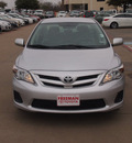 toyota corolla 2012 silver sedan le gasoline 4 cylinders front wheel drive automatic 76053