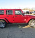 jeep wrangler unlimited 2013 red suv sahara gasoline 6 cylinders 4 wheel drive automatic 62863