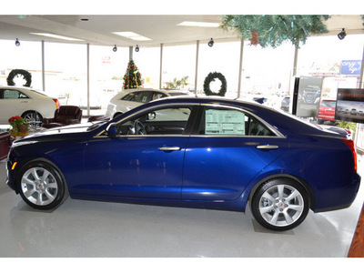 cadillac ats 2013 blue sedan 2 5l gasoline 4 cylinders rear wheel drive automatic 76903