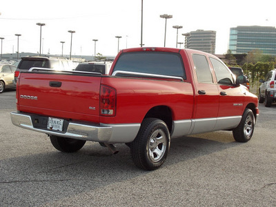 dodge ram 1500 2004 red pickup truck slt gasoline 8 cylinders rear wheel drive automatic 77074