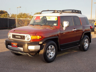 toyota fj cruiser 2008 dk  red suv gasoline 6 cylinders 2 wheel drive automatic 77074