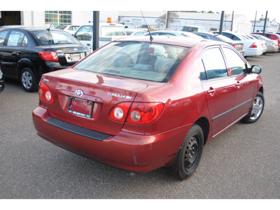 toyota corolla 2007 red sedan ce 4 cylinders automatic 78501