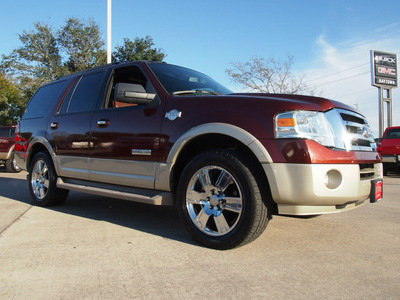 ford expedition 2008 orange suv king ranch gasoline 8 cylinders 2 wheel drive automatic 77521