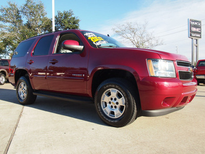chevrolet tahoe 2007 red suv lt flex fuel 8 cylinders 4 wheel drive automatic 77521