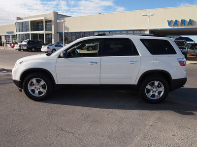 gmc acadia 2012 white suv sle gasoline 6 cylinders front wheel drive 6 speed automatic 78224