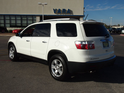 gmc acadia 2012 white suv sle gasoline 6 cylinders front wheel drive 6 speed automatic 78224