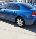 honda civic 2010 blue sedan lx gasoline 4 cylinders front wheel drive automatic 77065