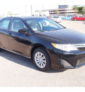 toyota camry 2012 black sedan le gasoline 4 cylinders front wheel drive automatic 77074