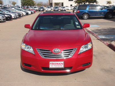 toyota camry hybrid 2008 red sedan hybrid 4 cylinders front wheel drive automatic 76053