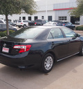 toyota camry 2012 black sedan le gasoline 4 cylinders front wheel drive automatic 76053