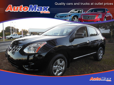 nissan rogue 2012 black s gasoline 4 cylinders front wheel drive automatic 34474