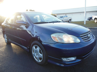 toyota corolla 2003 blue sedan s gasoline 4 cylinders front wheel drive automatic 34474