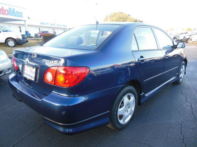 toyota corolla 2003 blue sedan s gasoline 4 cylinders front wheel drive automatic 34474