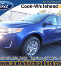 ford edge 2013 blue sel gasoline 6 cylinders front wheel drive automatic 32401