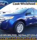 ford edge 2013 blue se gasoline 6 cylinders front wheel drive automatic 32401
