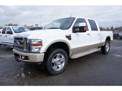 ford f 250 super duty 2008 white lariat diesel 8 cylinders 4 wheel drive automatic 95678