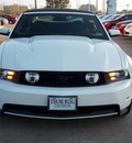 ford mustang 2010 white gt gasoline 8 cylinders rear wheel drive automatic 77074