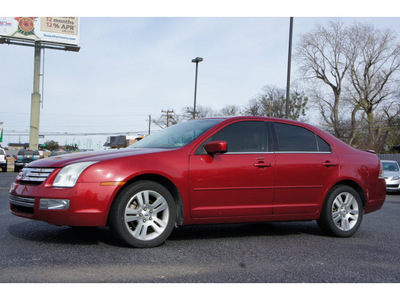 ford fusion 2008 red sedan v6 sel gasoline 6 cylinders front wheel drive automatic 76543