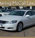 lexus gs 450h 2008 white sedan hybrid 6 cylinders rear wheel drive shiftable automatic 77074