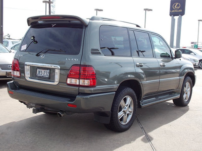 lexus lx 470 2007 lt  green suv gasoline 8 cylinders 4 wheel drive automatic 77074