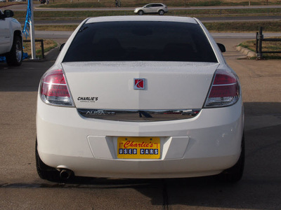 saturn aura 2007 white sedan xe gasoline 6 cylinders front wheel drive automatic with overdrive 77340