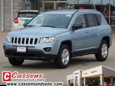 jeep compass 2013 lt  blue suv gasoline 4 cylinders 2 wheel drive automatic 62034