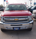chevrolet silverado 1500 2013 red ls flex fuel 8 cylinders 2 wheel drive not specified 77090