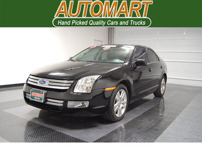 ford fusion 2007 black sedan v6 sel gasoline 6 cylinders front wheel drive automatic with overdrive 77630