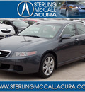 acura tsx 2005 dk  gray sedan gasoline 4 cylinders front wheel drive shiftable automatic 77074
