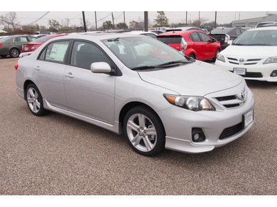 toyota corolla 2013 silver sedan s gasoline 4 cylinders front wheel drive automatic 77074