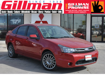 ford focus 2011 dk  red sedan ses gasoline 4 cylinders front wheel drive automatic 78233