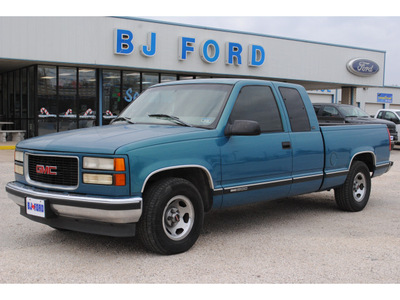 chevrolet c k 1500 series 1997 blue pickup truck sle gasoline v8 rear wheel drive automatic 77575