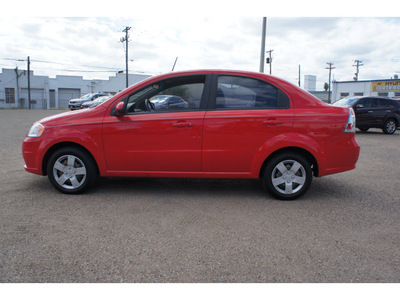 chevrolet aveo 2011 red sedan lt gasoline 4 cylinders front wheel drive automatic 78550