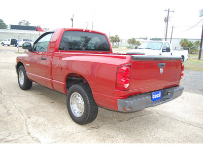dodge ram 1500 2008 red pickup truck st gasoline 6 cylinders rear wheel drive 6 speed manual 77630