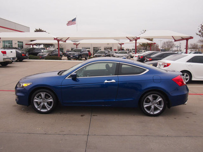 honda accord 2011 blue coupe ex l v6 w navi gasoline 6 cylinders front wheel drive automatic 75067