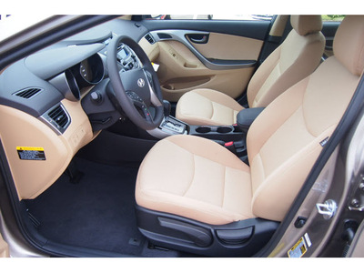 hyundai elantra 2013 gold sedan gls gasoline 4 cylinders front wheel drive automatic 77074