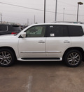 lexus lx 570 2013 white suv gasoline 8 cylinders 4 wheel drive automatic with overdrive 77074